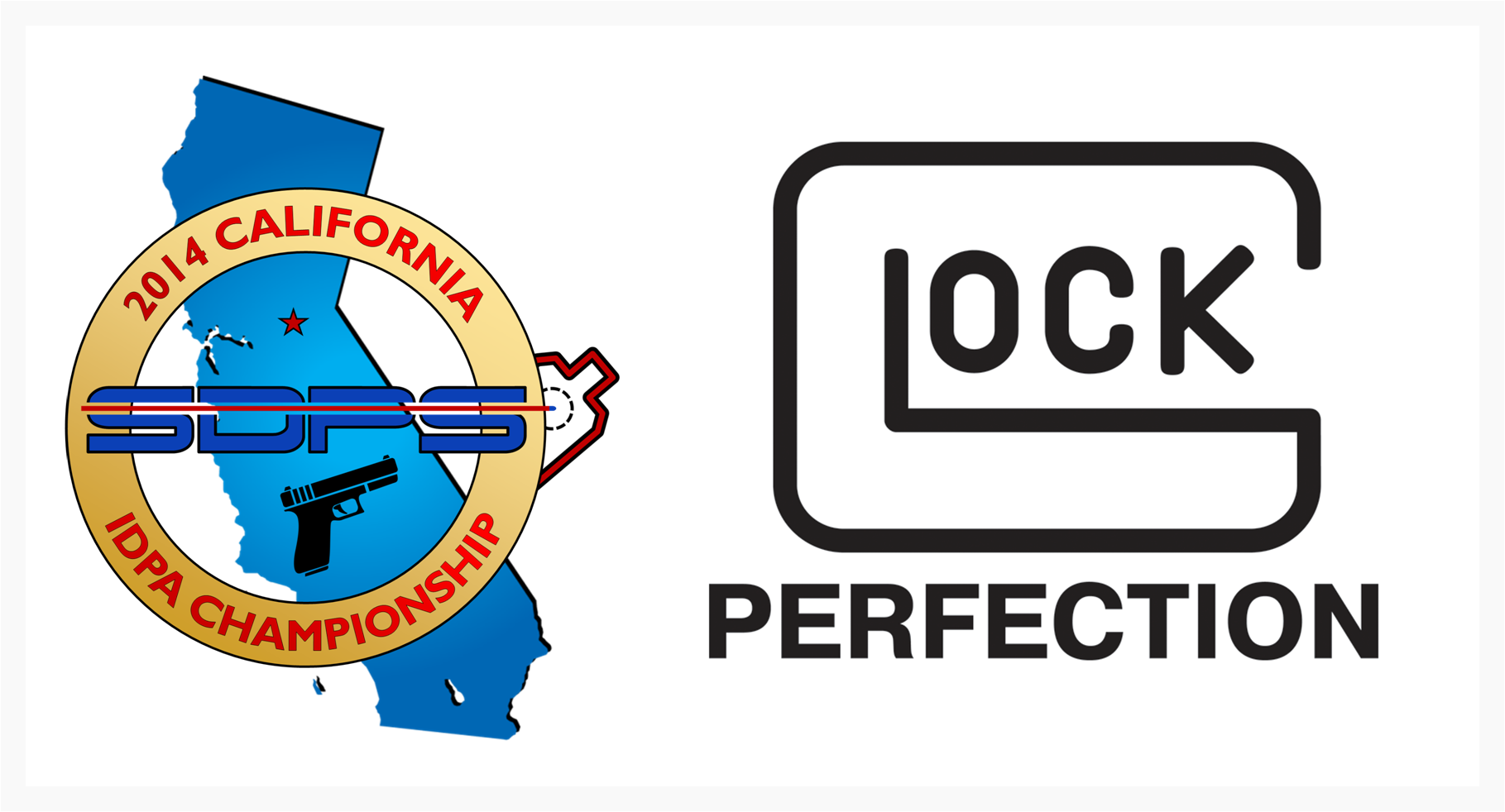Glocklogo - Glock Perfection Sticker (1819x982), Png Download