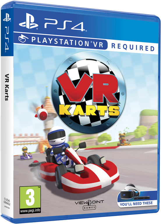 Vr Karts Is A Fun And Family-friendly Virtual Reality - Vr Karts Ps4 Vr (641x800), Png Download