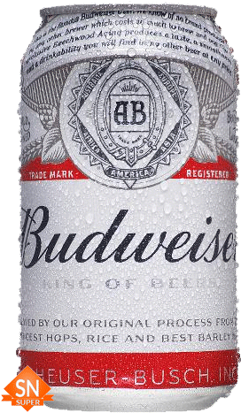 Cerveja Budweiser 350ml (600x600), Png Download