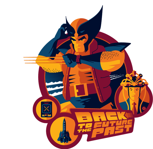1394582169 B Mco Bttfp - X Men Back To The Future Past (618x546), Png Download