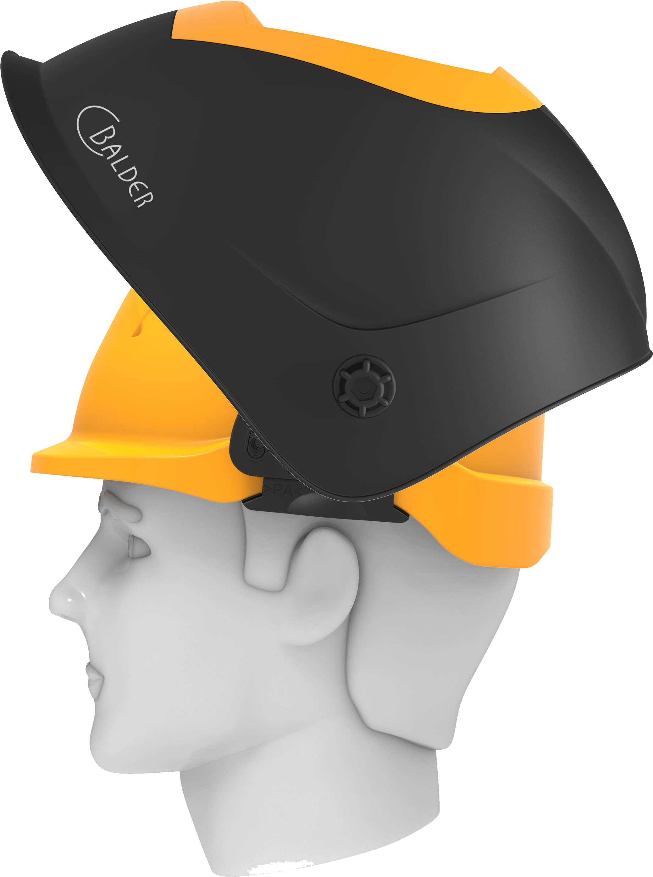 Wh70 Down Up Wh70 Hard Hat Up - Construction Worker (4000x3527), Png Download