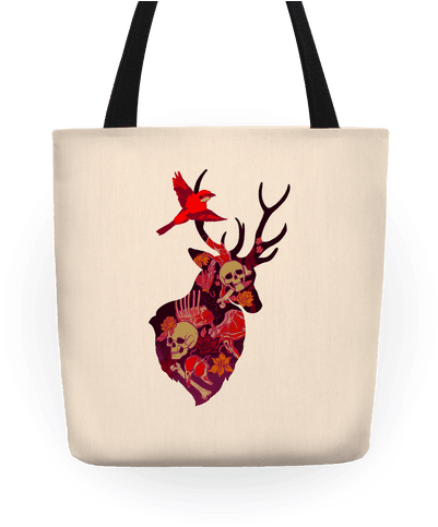 The Shrike & The Stag Tote - Deer Beautiful Art Hannibal (484x484), Png Download