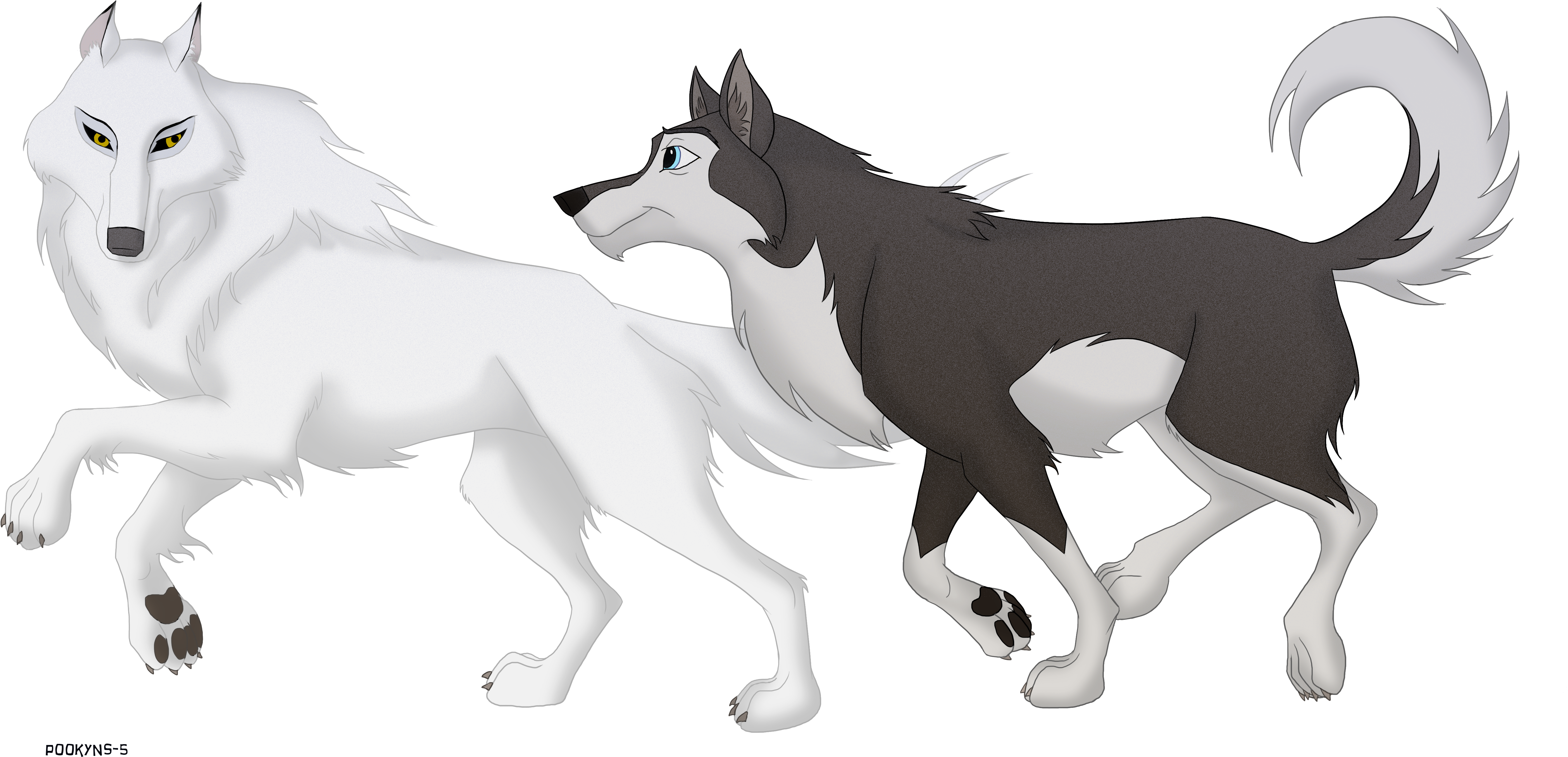 Balto's Parents By Pookyhorse On Deviantart - Balto And His Father (6060x3420), Png Download
