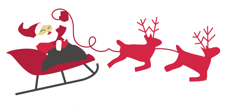 İkili Geyik Duvar Sticker (890x426), Png Download