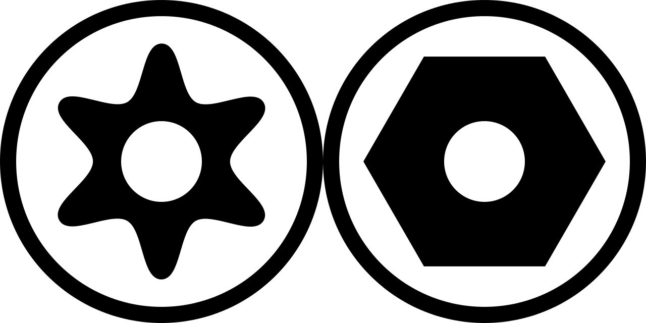Download Torx And Hex With Pin Hex Head Vs Torx Full Size PNG Image