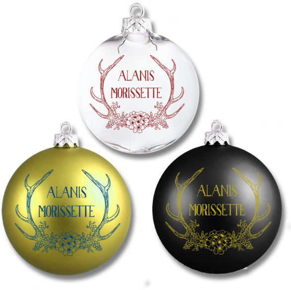 Antlers Ornament Set - Alanis Morissette (600x600), Png Download