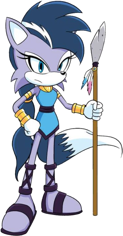 Lupe The Wolf - Sonic The Hedgehog Wolf (451x843), Png Download