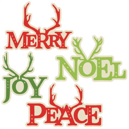 Antler Christmas Words Svg Scrapbook Cut File Cute - Christmas Day (432x432), Png Download