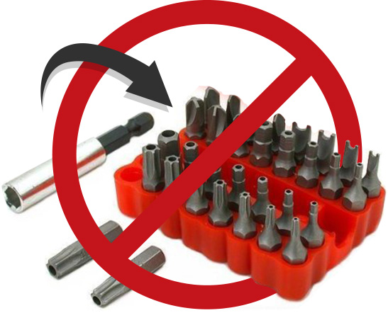 Screws Are Not Secure Tamper-proof Bits - Machine (547x442), Png Download