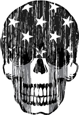 Grunge Skull Png Clipart Library Stock - Decal (600x600), Png Download