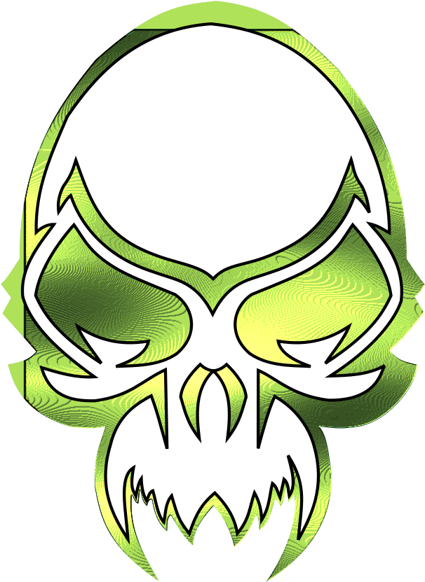 How To Set Use Metalic Skull Clipart (636x900), Png Download