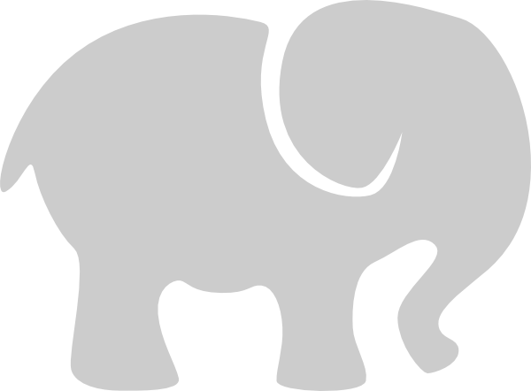Elefante Silueta (600x442), Png Download