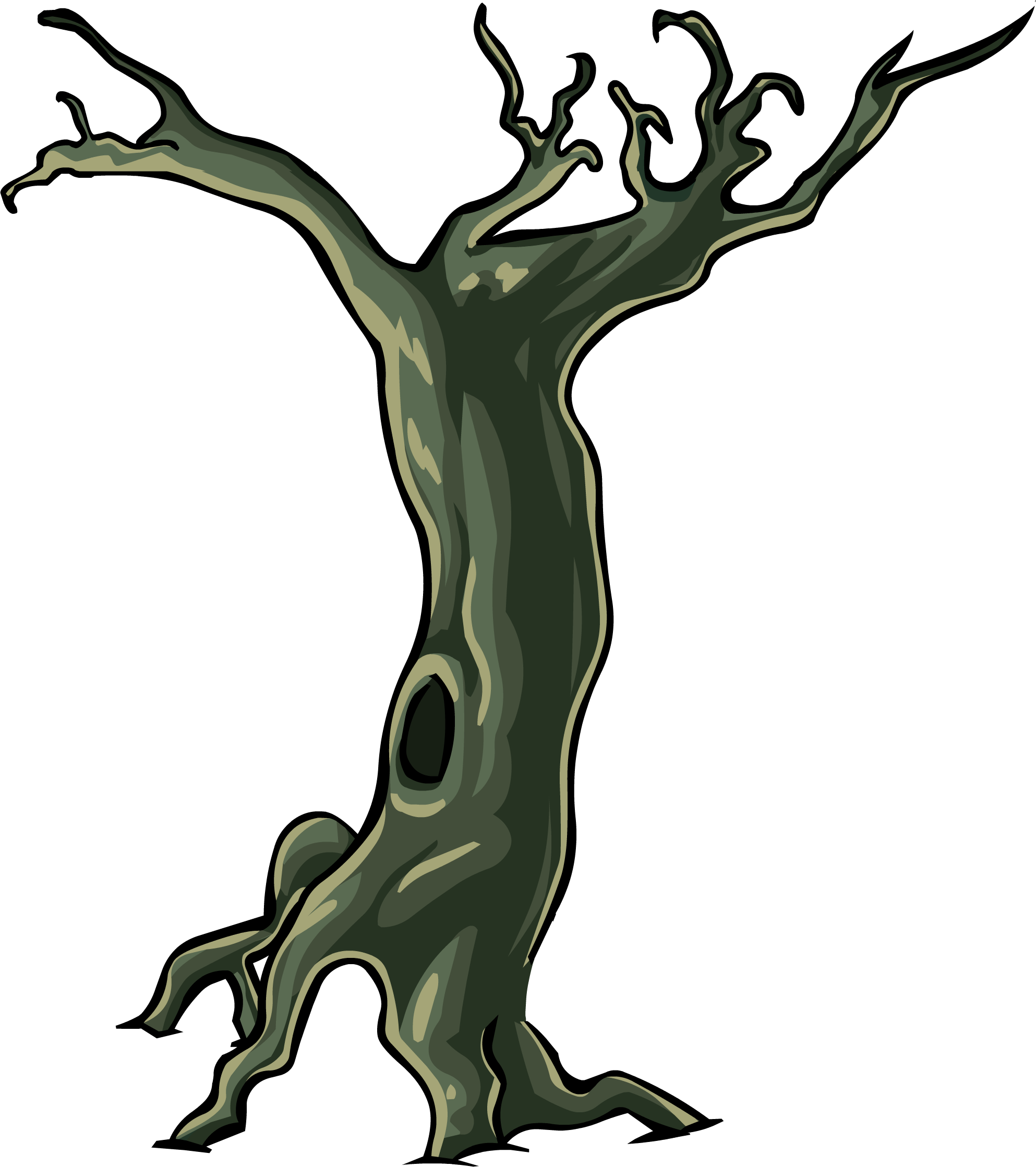 Svg Black And White Download Spooky Forest Free On - Spooky Tree (1986x2238), Png Download