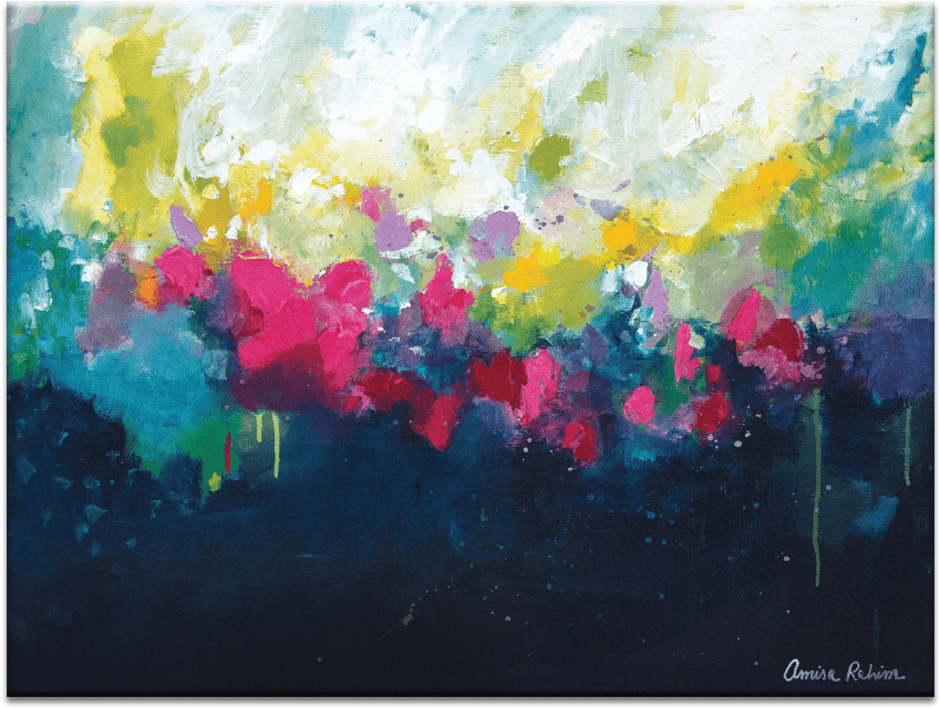 Art Series Cushion Canvas Texture - Artist Lane 10ar - P2627 Abundance In Multi Colored (900x900), Png Download