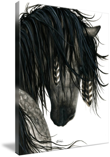 Dreamwalker Majestic Buckskin Dappled Horse Art- Giclee - Latitude Run 'majestic Dapple' Graphic Art Print (456x650), Png Download