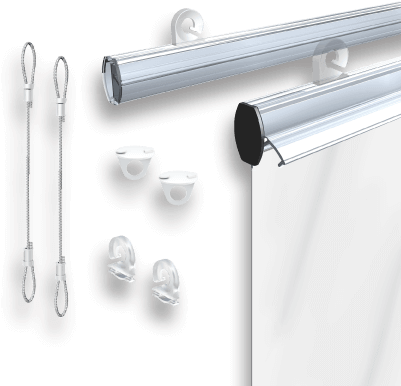 Expresslx Lightweight Hanging Kits Banner Hardware - Banner (400x400), Png Download