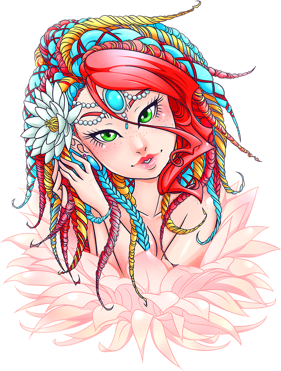 Imp And Petal ☆ Synthetic Dreads & Accessories As Is - Facebook (1000x1282), Png Download