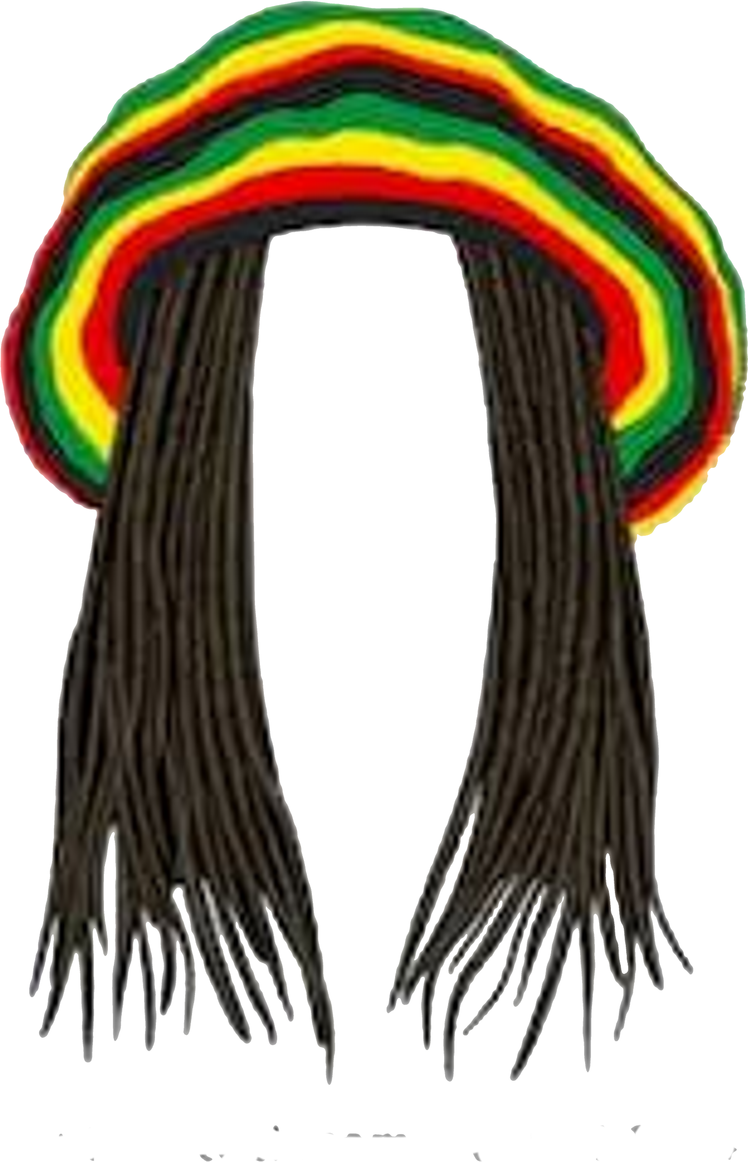 Rasta Hat With Dreads (2000x2443), Png Download