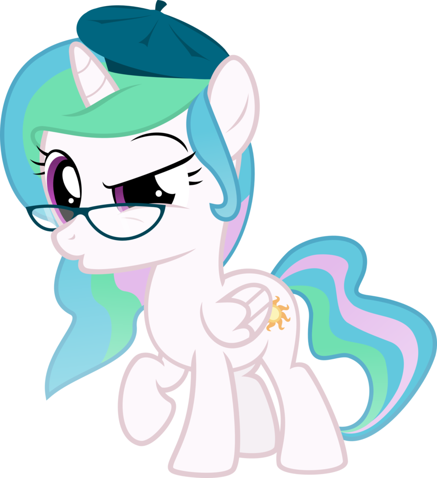 Celestia By Crimsonlynx On - Princess Celestia (855x934), Png Download