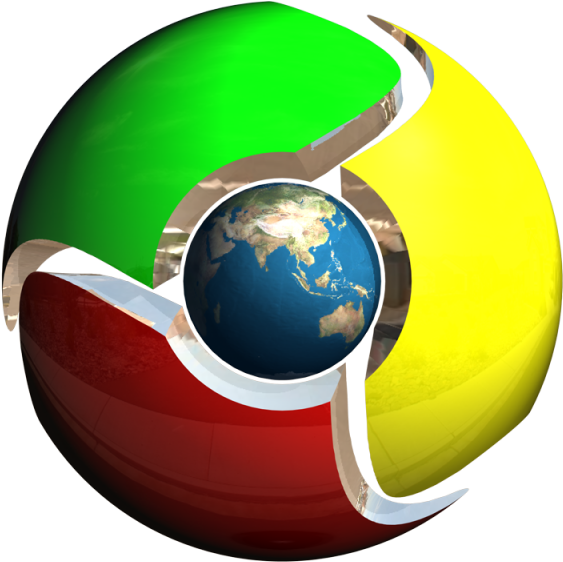 Chrome 3d Png Png Transparent Library - Chrome 3d Icon Png (600x600), Png Download