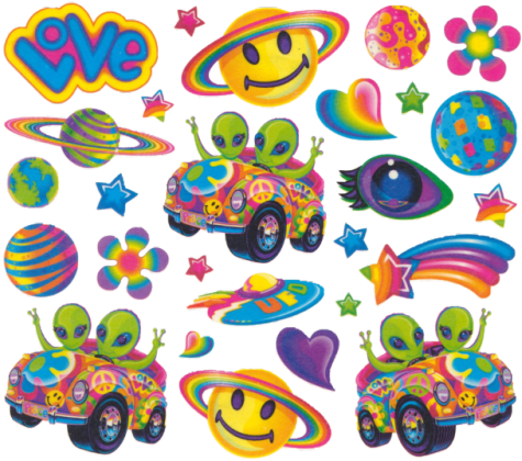 N1ghtcrawlers - Lisa Frank Stickers Png (500x443), Png Download