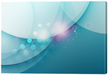 Cuadro En Lienzo Olas Elegantes De Colores Con Destellos - Light (400x400), Png Download