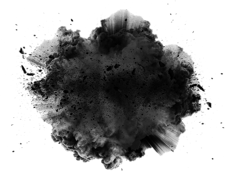 Explosion Texture Png Download - Black Color Smoke Png (792x592), Png Download
