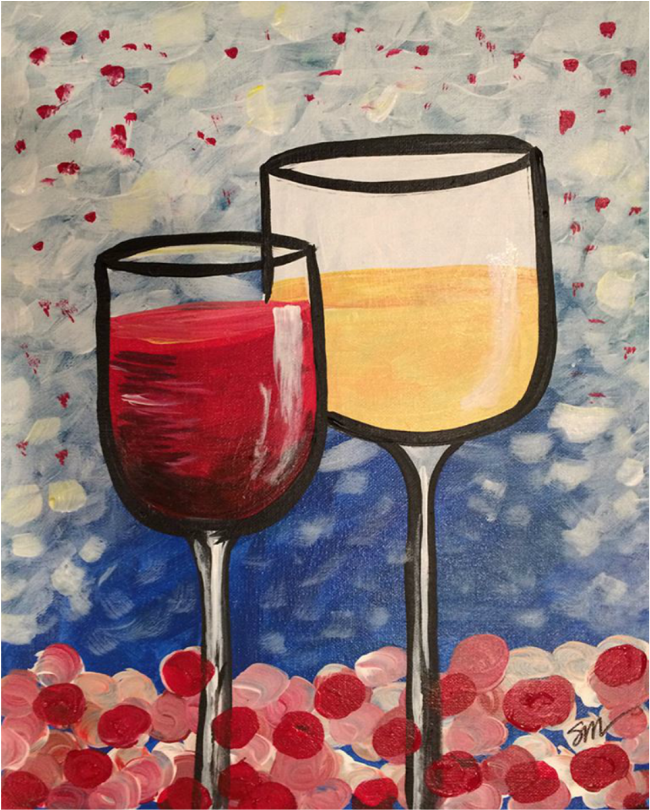 “2 Wine Glasses” - Champagne Stemware (1080x810), Png Download