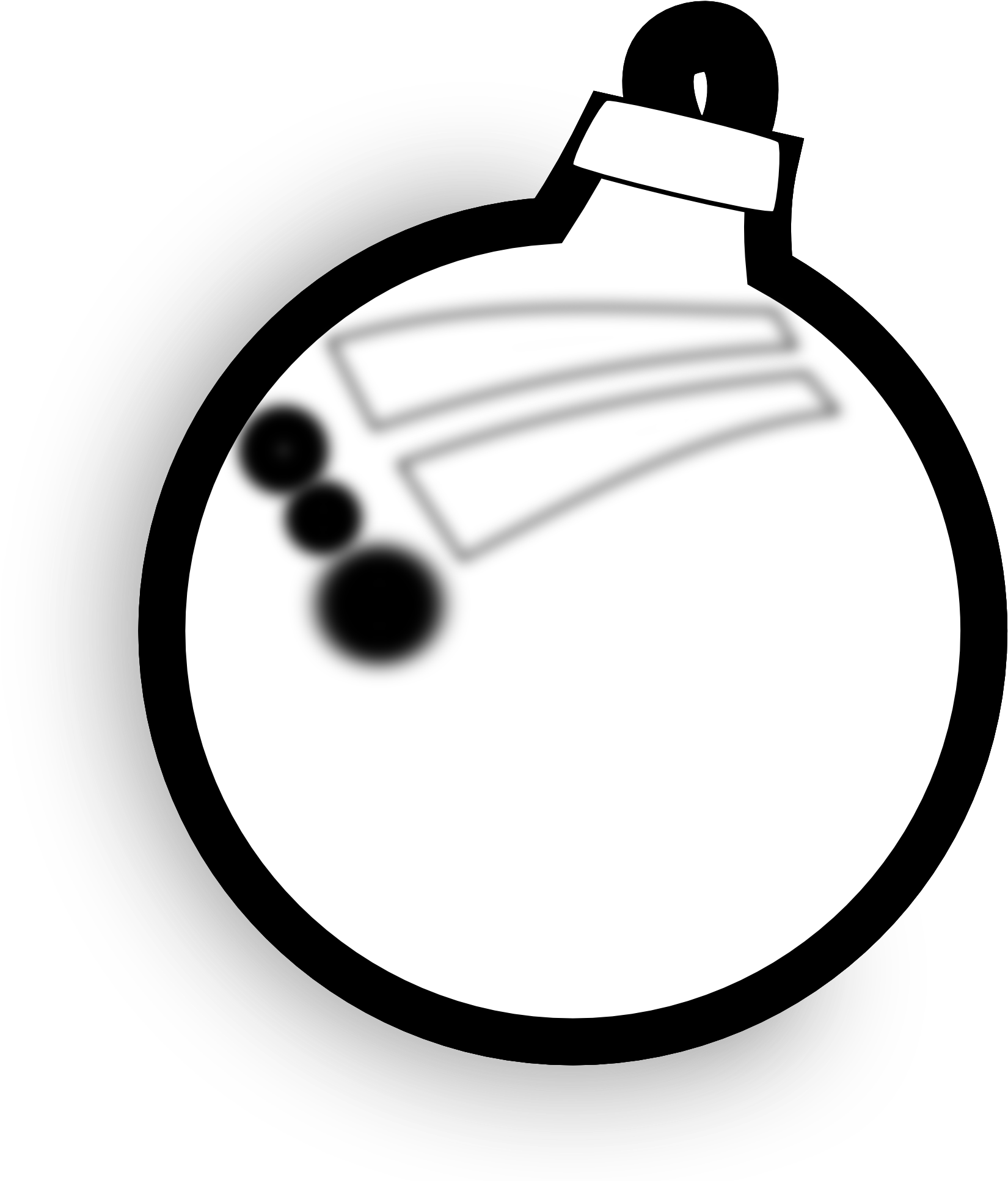 Christmas Lights Clipart Christmas Symbol - Transparent Clip Art Christmas Black And White (1969x1969), Png Download