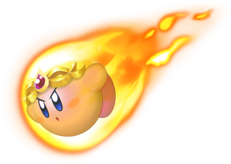 Burning Kirby Kdl3d - Burning Kirby (766x544), Png Download