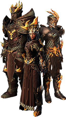Collection Content Foreground Elementalevil Firearmor - Burning Armor (260x465), Png Download