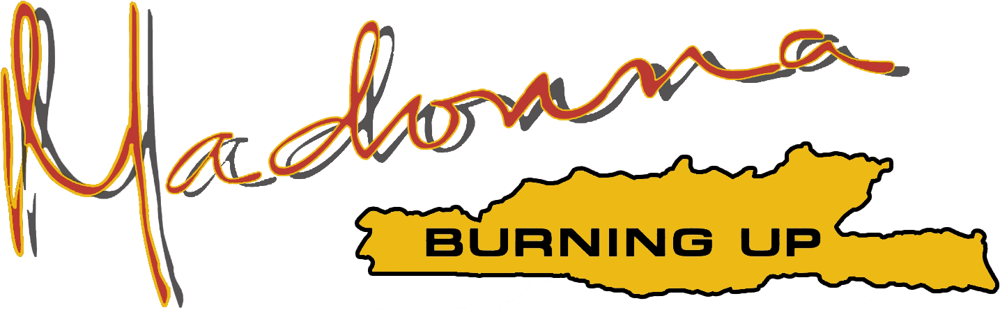 File - Burninguplogo - Madonna Burning Up Logo (1441x447), Png Download