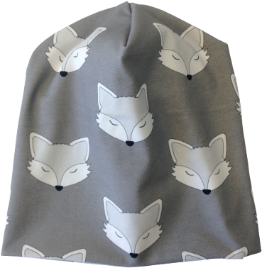 Wrinkled Beanie For Kids, Foxes - Mask (403x403), Png Download