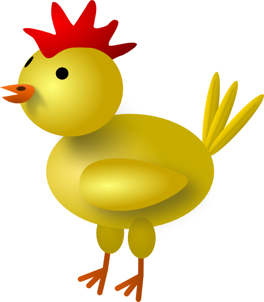 Yellow Chicken Clipart & Yellow Chicken Clip Art Images - Custom 3d Chicken Mugs (522x598), Png Download