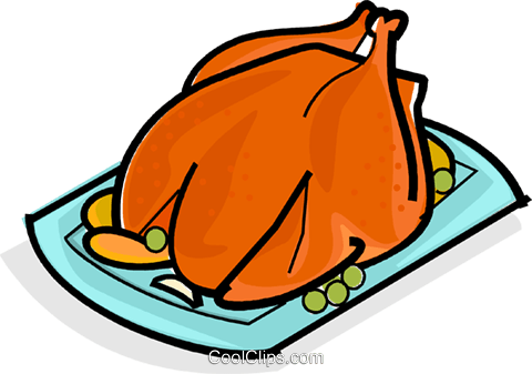 Roast Chicken Royalty Free Vector Clip Art Illustration (480x337), Png Download