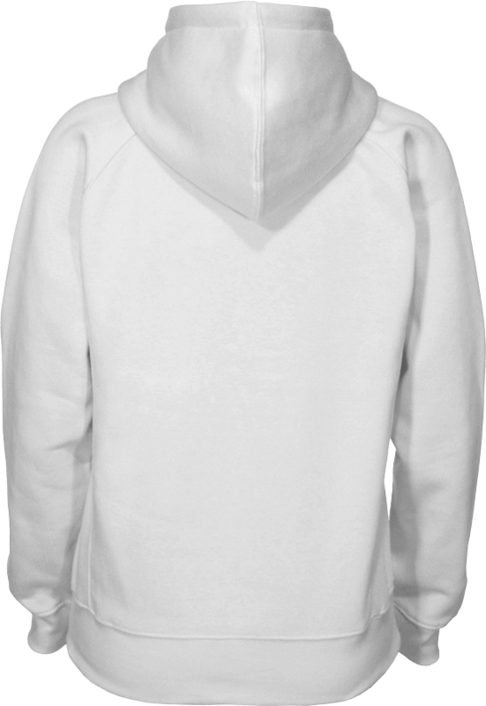 Larger Imagemove Mouse Over The Image To Magnify - White Hoodie Back Png (550x798), Png Download