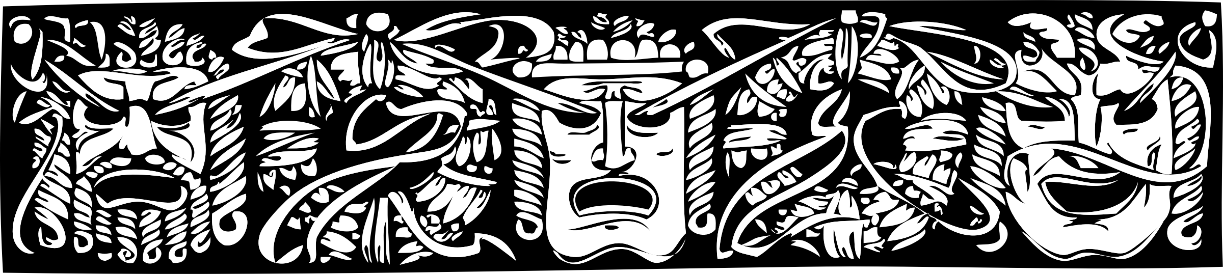 This Free Icons Png Design Of Mask Border (2400x538), Png Download