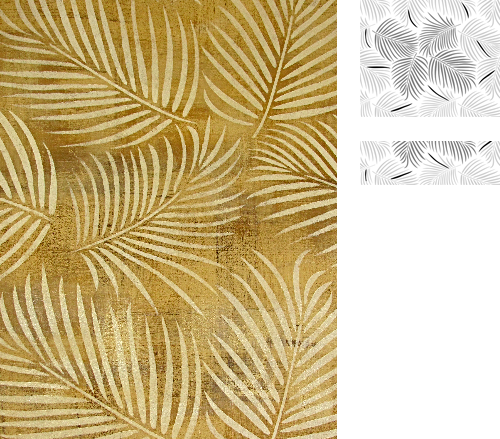 Wallovers Palm Frond - Palm Trees (500x439), Png Download