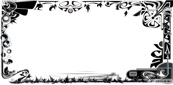 Tribal - Frame Tribal (600x297), Png Download