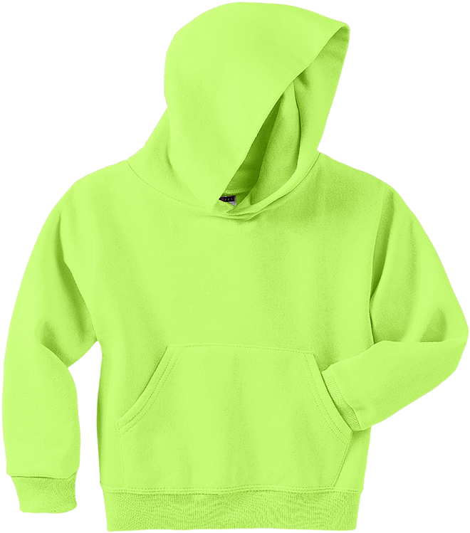 Jerzees Neon Green Hoodie (750x750), Png Download
