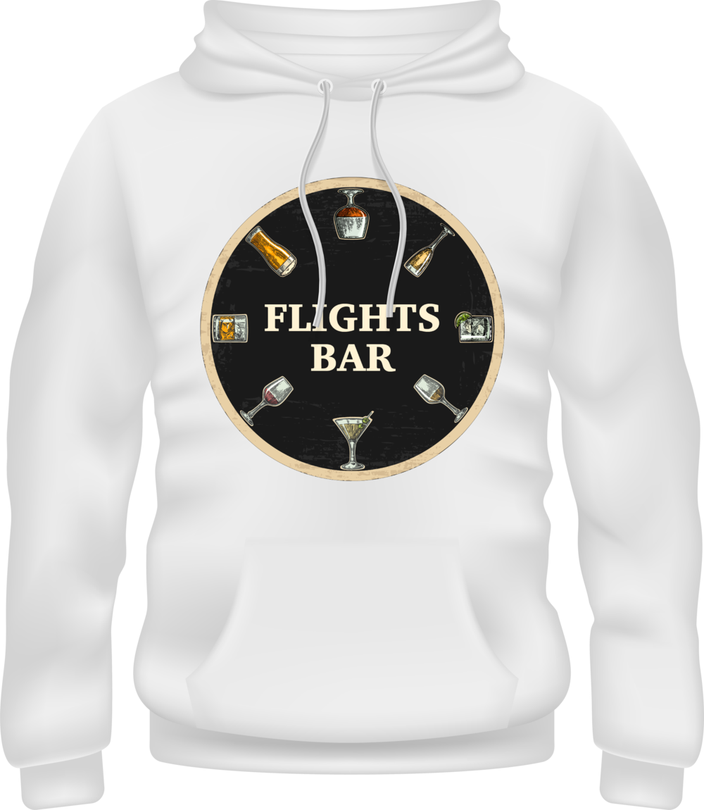 White Flightsbar Hoodie (1000x1150), Png Download