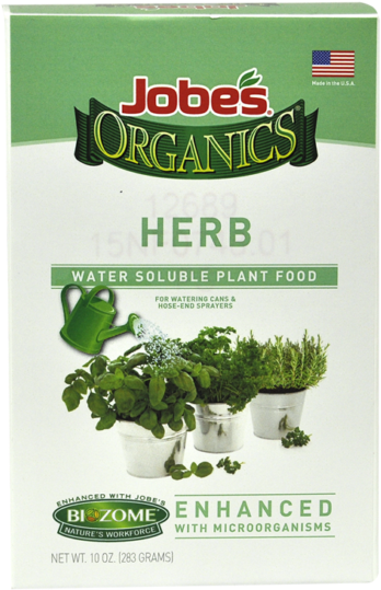Jobe's Organics Water-soluble Herb Fertilizer - Jobe's 09127 Organic 4 Lbs. Granular Herb Plant Food (553x553), Png Download