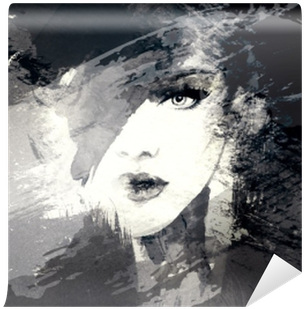 Beautiful Woman Face - Abstrakcja Kobieta (400x400), Png Download