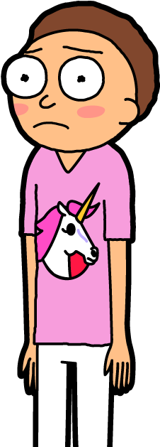 Unicorn Chaser Morty - Vindicator Morty (300x650), Png Download