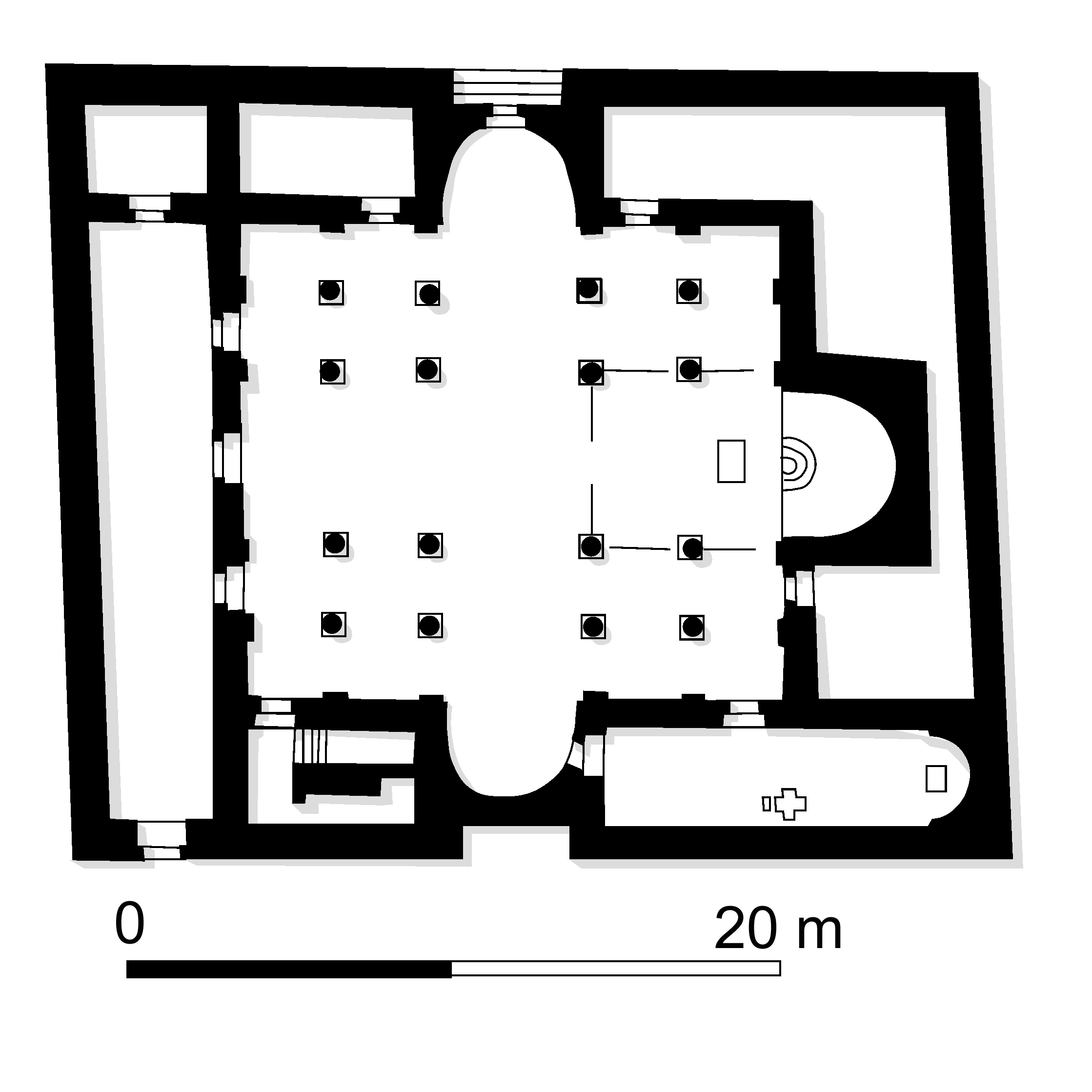 Granite Columns - Diagram (2238x2238), Png Download
