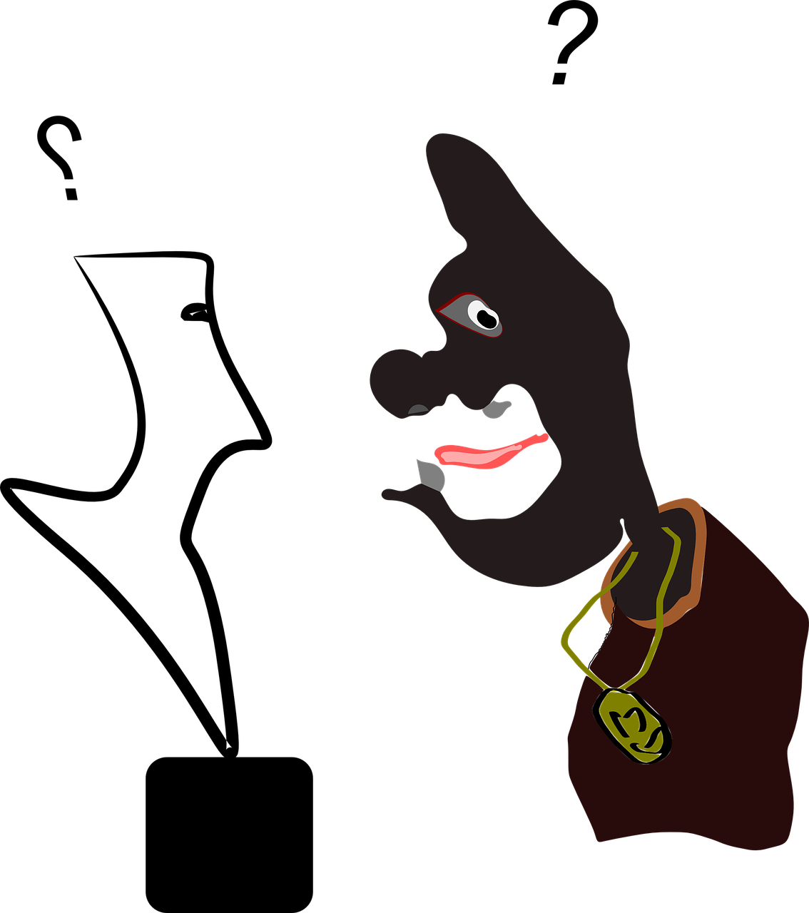 Animasi Bingung Png (500x564), Png Download