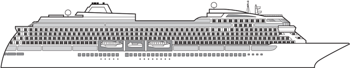 Cruise Lines - Cruise Ship Ga Plans (710x279), Png Download
