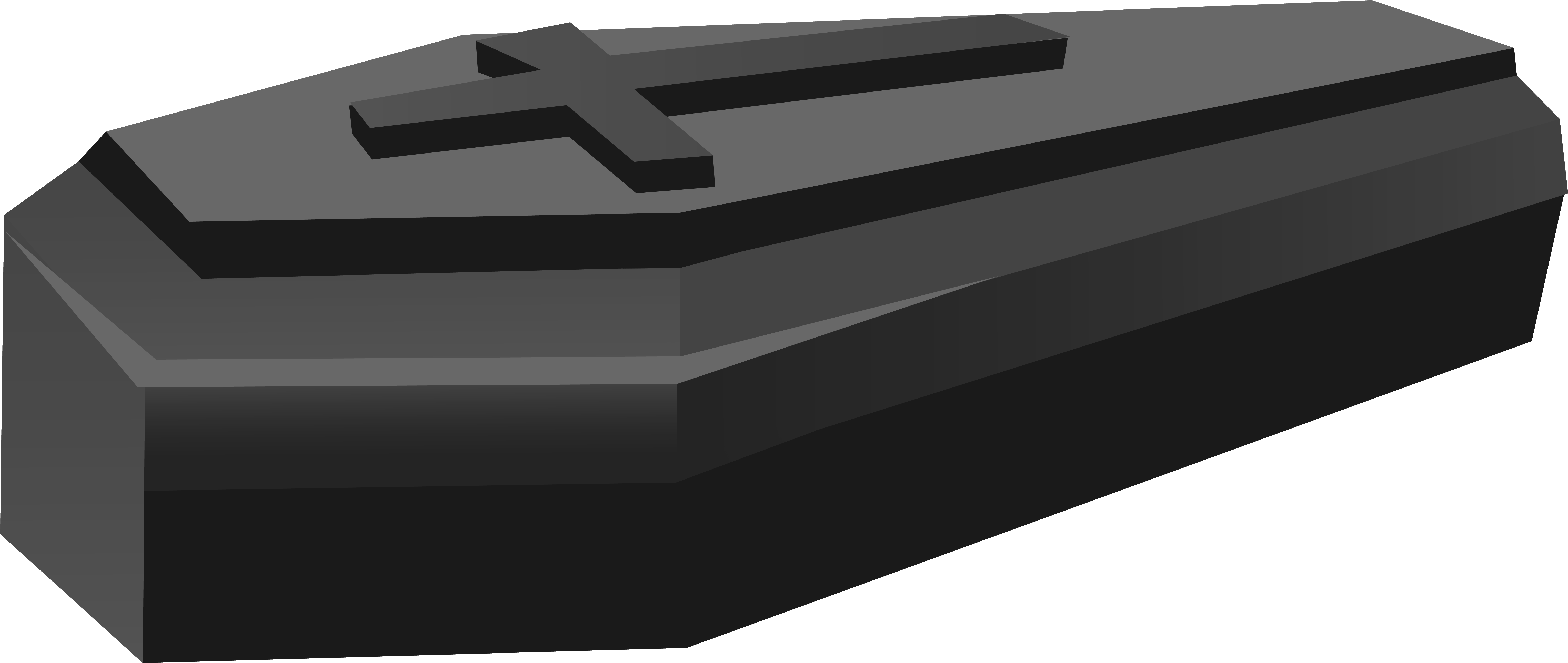 Coffin Clipart Png (6321x2741), Png Download