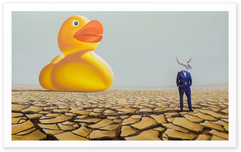 Letter To The Future Art Print - Surrealism (874x495), Png Download