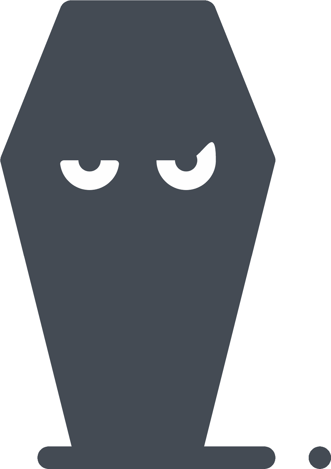 Coffin Face Icon (1600x1600), Png Download